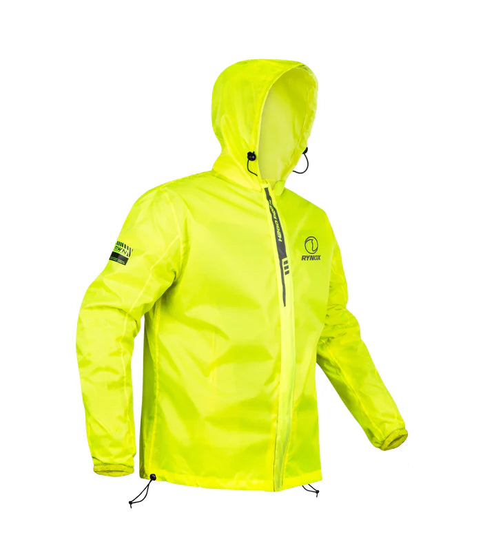 RYNOX H2GO PRO 3 RAIN JACKET - HI-VIZ GREEN