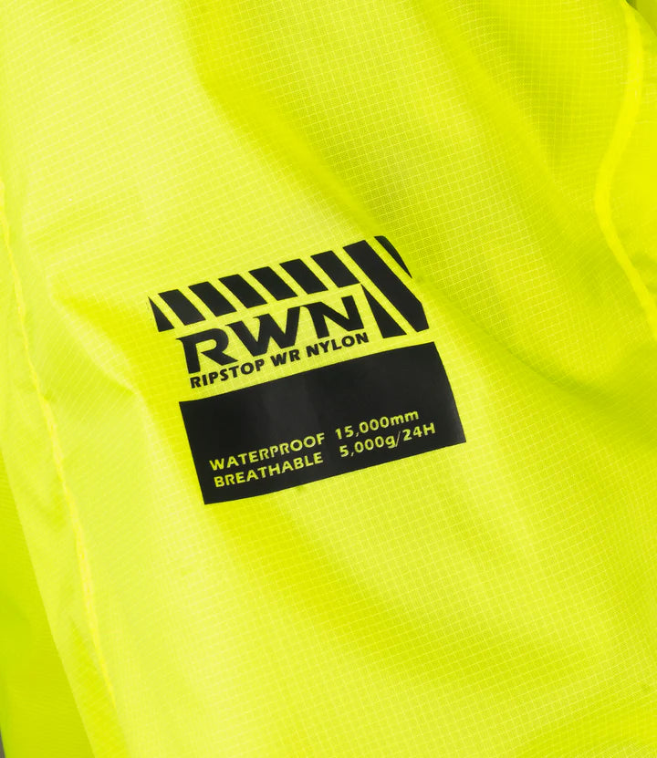 RYNOX H2GO PRO 3 RAIN JACKET - HI-VIZ GREEN