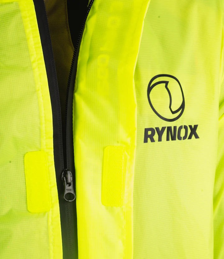 RYNOX H2GO PRO 3 RAIN JACKET - HI-VIZ GREEN