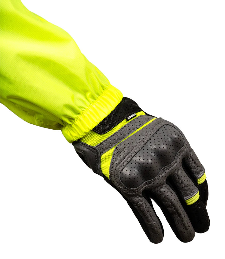 RYNOX H2GO PRO 3 RAIN JACKET - HI-VIZ GREEN