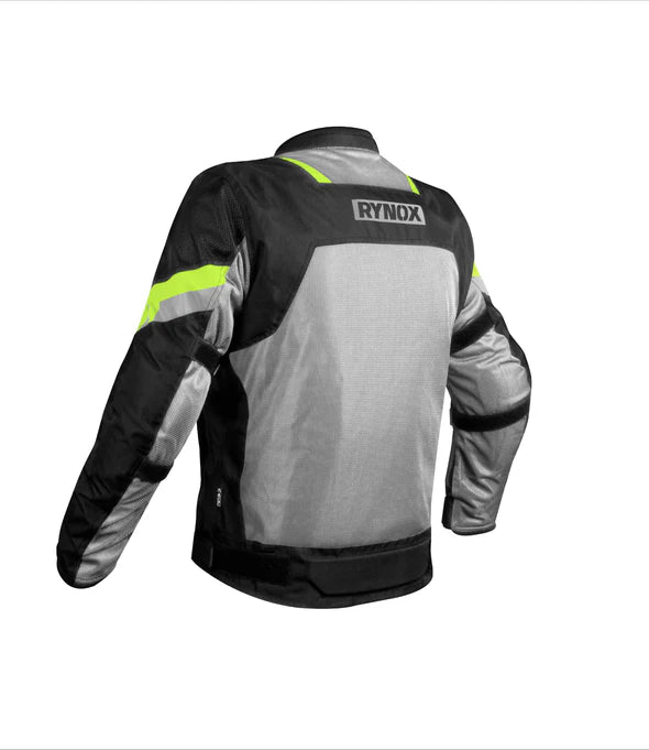 RYNOX HELIUM GT 2 JACKET - BLACK HI-VIZ GREEN