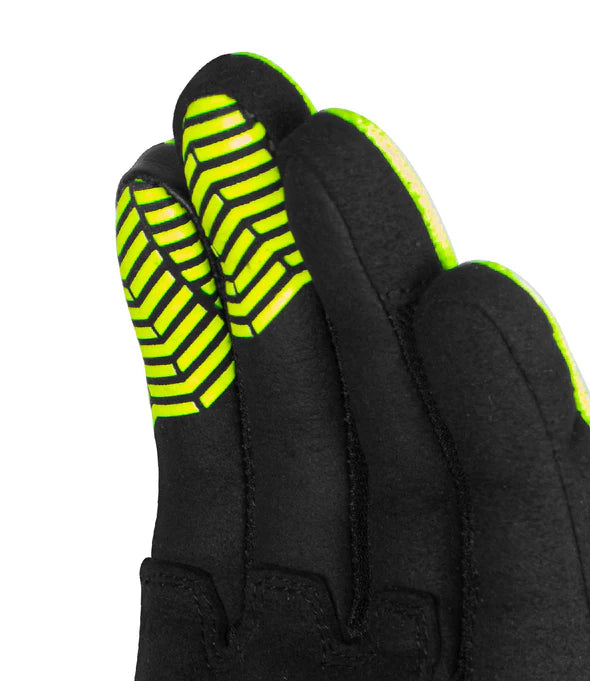 RYNOX HELIUM GT GLOVES - BLACK HI-VIZ GREEN