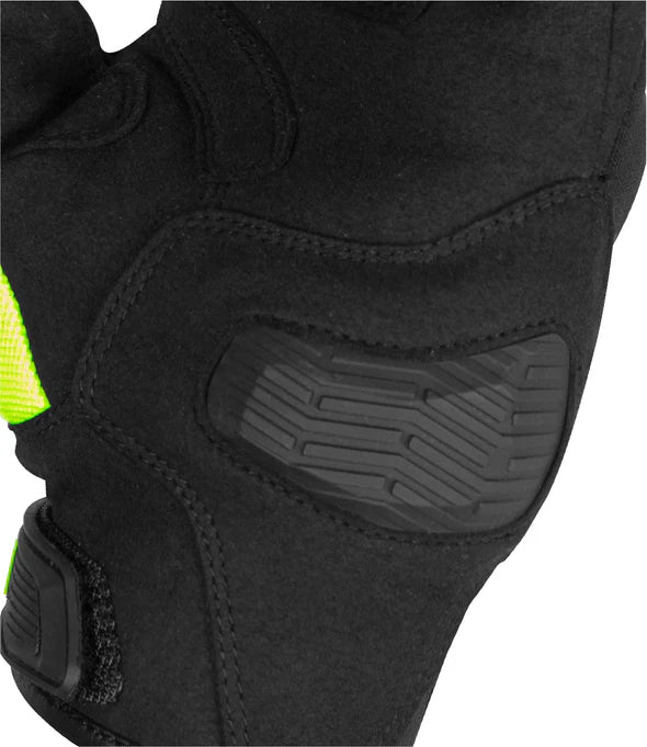 RYNOX HELIUM GT GLOVES - BLACK HI-VIZ GREEN