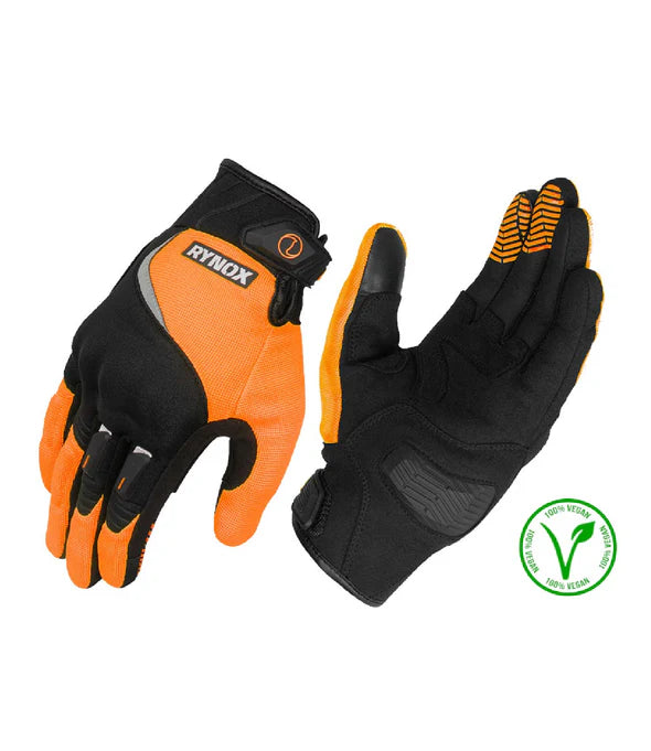 RYNOX HELIUM GT GLOVES - BLACK ORANGE