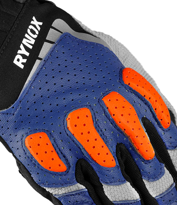 RYNOX RIDGE PRO OFFROAD GLOVES - BLUE ORANGE