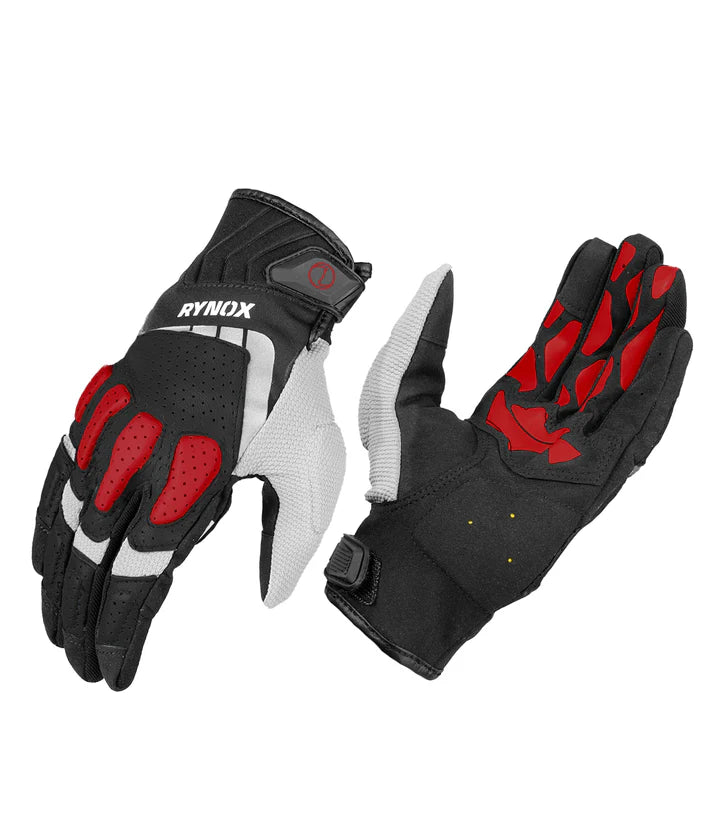 RYNOX RIDGE PRO OFFROAD GLOVES - BLACK RED