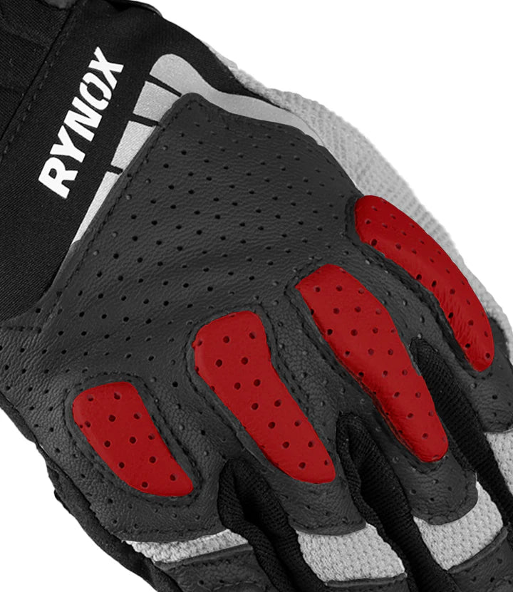 RYNOX RIDGE PRO OFFROAD GLOVES - BLACK RED