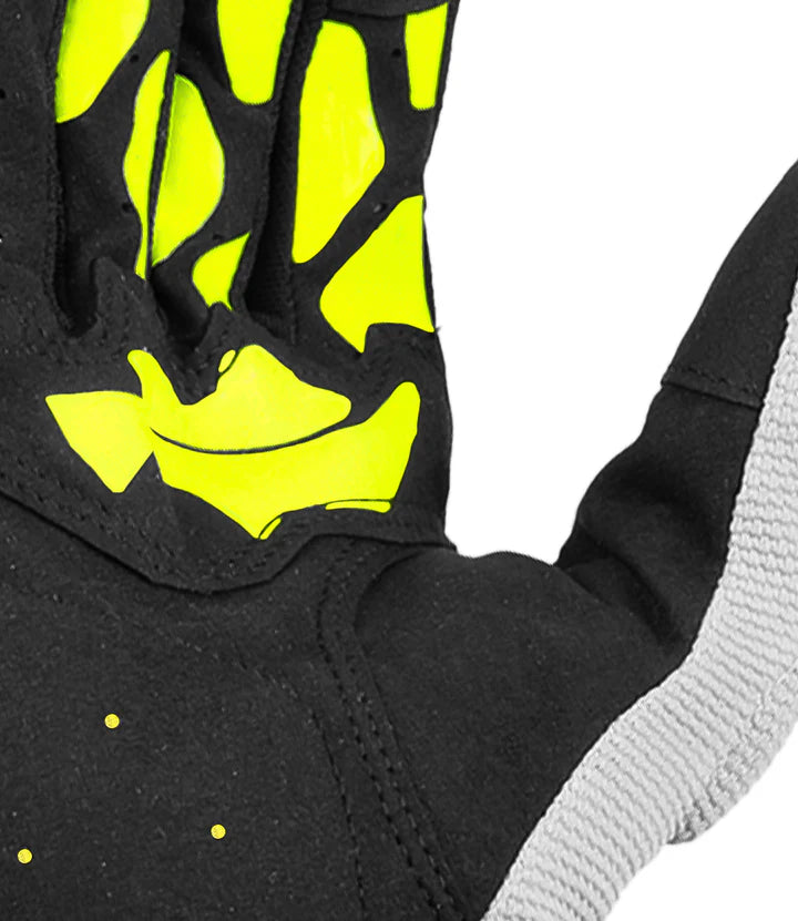 RYNOX RIDGE PRO OFFROAD GLOVES - BLUE HI-VIZ GREEN