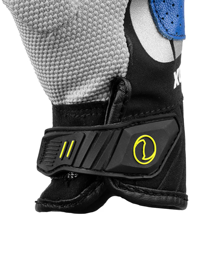 RYNOX RIDGE PRO OFFROAD GLOVES - BLUE HI-VIZ GREEN