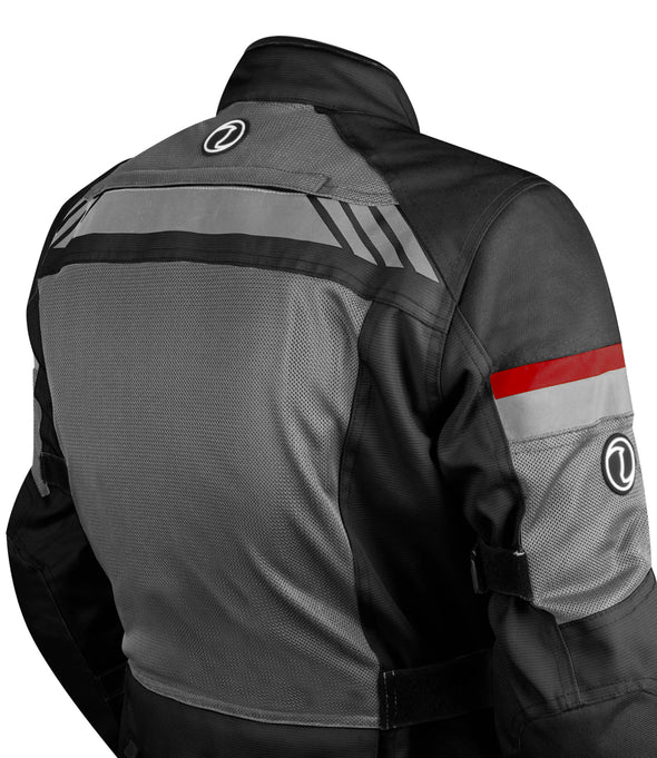 RYNOX STEALTH AIR PRO JACKET - BLACK GREY RED
