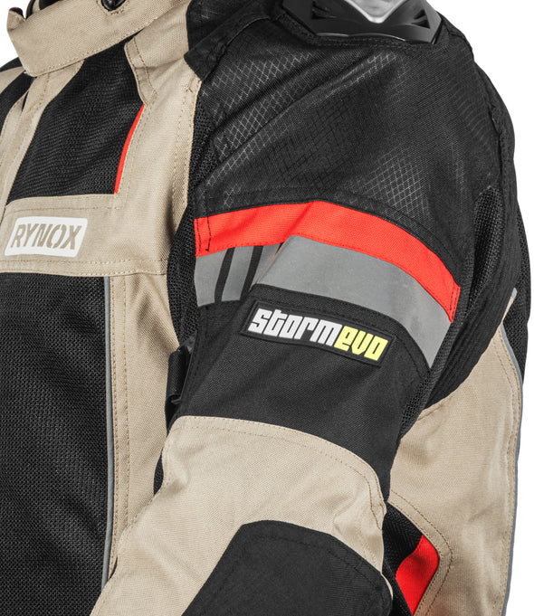 RYNOX STORM EVO JACKET - SAND BROWN BLACK