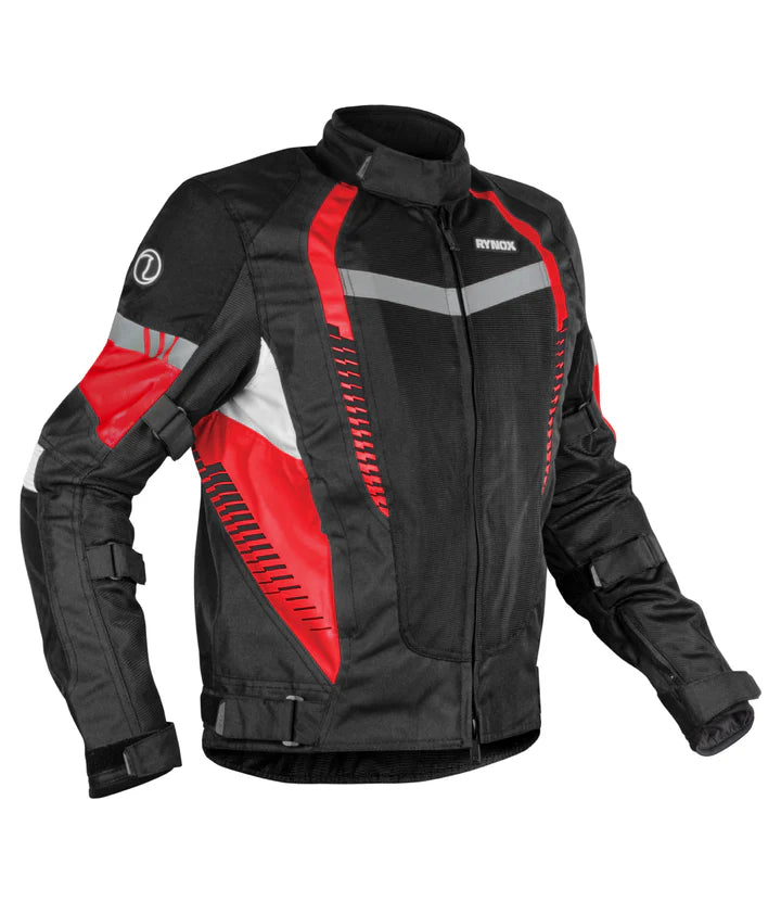 RYNOX TORNADO PRO 4 JACKET - CE CERTIFIED CLASS A - BLACK RED