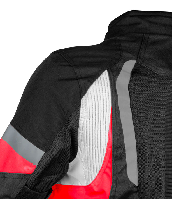 RYNOX TORNADO PRO 4 JACKET - CE CERTIFIED CLASS A - BLACK RED