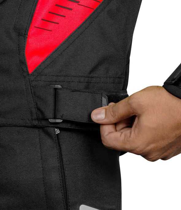 RYNOX TORNADO PRO 4 JACKET - CE CERTIFIED CLASS A - BLACK RED