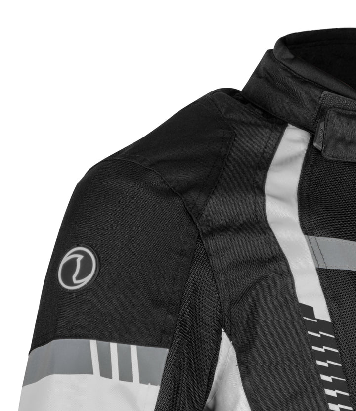 RYNOX TORNADO PRO 4 JACKET - CE CERTIFIED CLASS A - BLACK WHITE