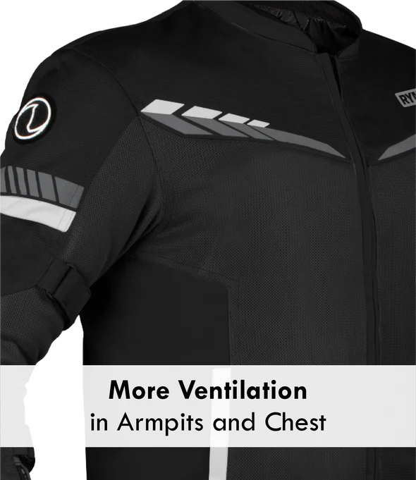 RYNOX AIR GT 4 JACKET - BLACK WHITE