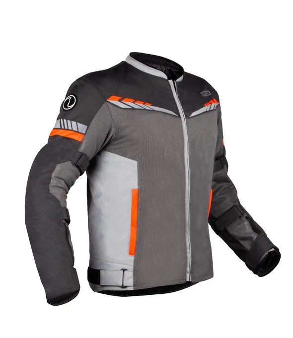 RYNOX AIR GT 4 JACKET - GREY HI-VIZ ORANGE