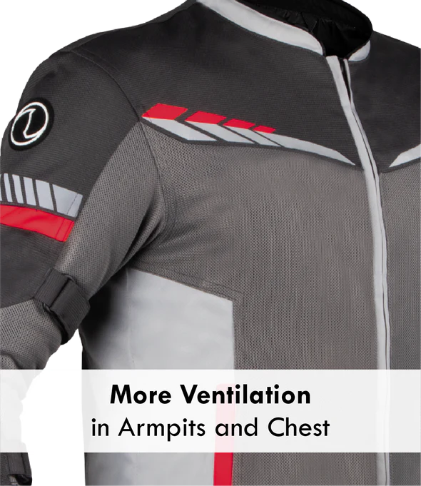 RYNOX AIR GT 4 JACKET - GREY RED