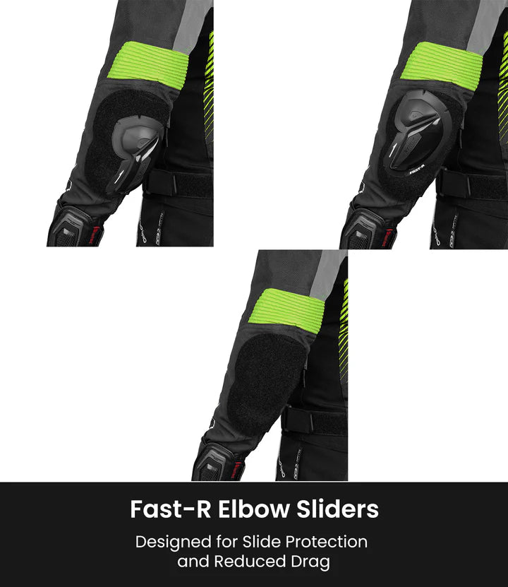 RYNOX APEX EVO CE CERTIFIED CLASS AA RIDING JACKET - BLACK GREY