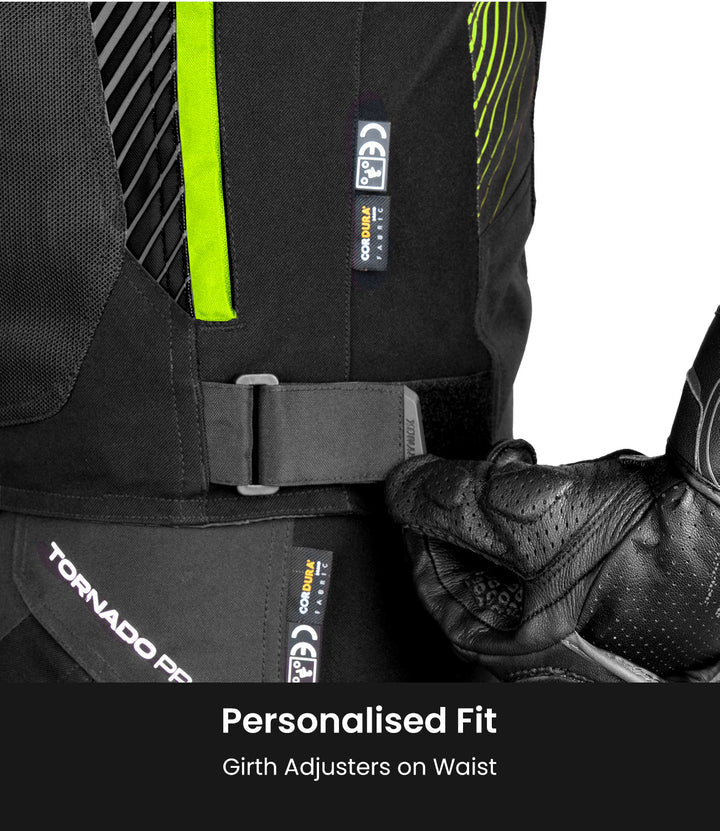 RYNOX APEX EVO CE CERTIFIED CLASS AA RIDING JACKET - BLACK GREY