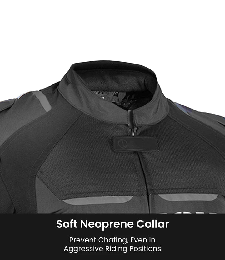 RYNOX APEX EVO CE CERTIFIED CLASS AA RIDING JACKET - BLACK RED