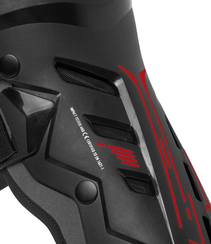 RYNOX BASTION BIONIC KNEE GUARDS - BLACK RED