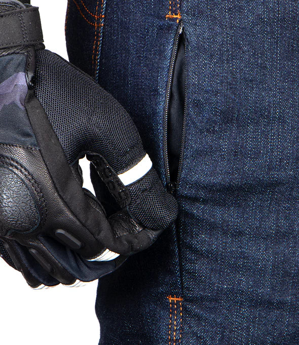 RYNOX DOWNTOWN PRO MOTORCYCLE JEANS WITH D3O® PROTECTORS - INDIGO BLUE