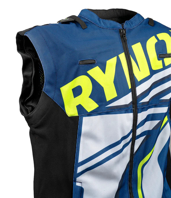 RYNOX DUNE NEO TRAIL OFFROAD JACKET - BLUE HI-VIZ GREEN