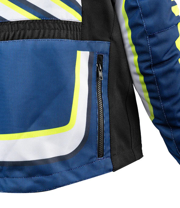 RYNOX DUNE NEO TRAIL OFFROAD JACKET - BLUE HI-VIZ GREEN