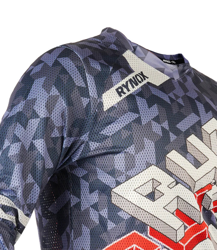 RYNOX FUSION NEO OFFROAD JERSEY - GREY RED