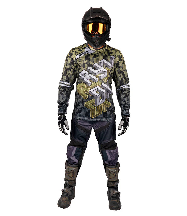 RYNOX FUSION NEO OFFROAD JERSEY - CAMO GREEN