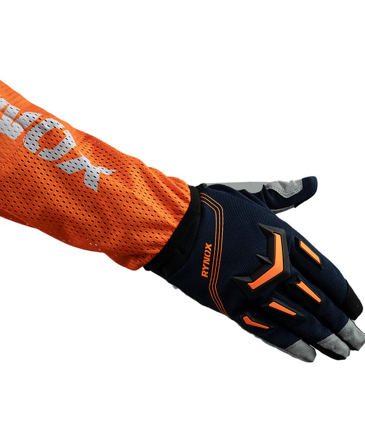 RYNOX SWITCHBACK NEO OFFROAD JERSEY - HI-VIZ ORANGE BLUE
