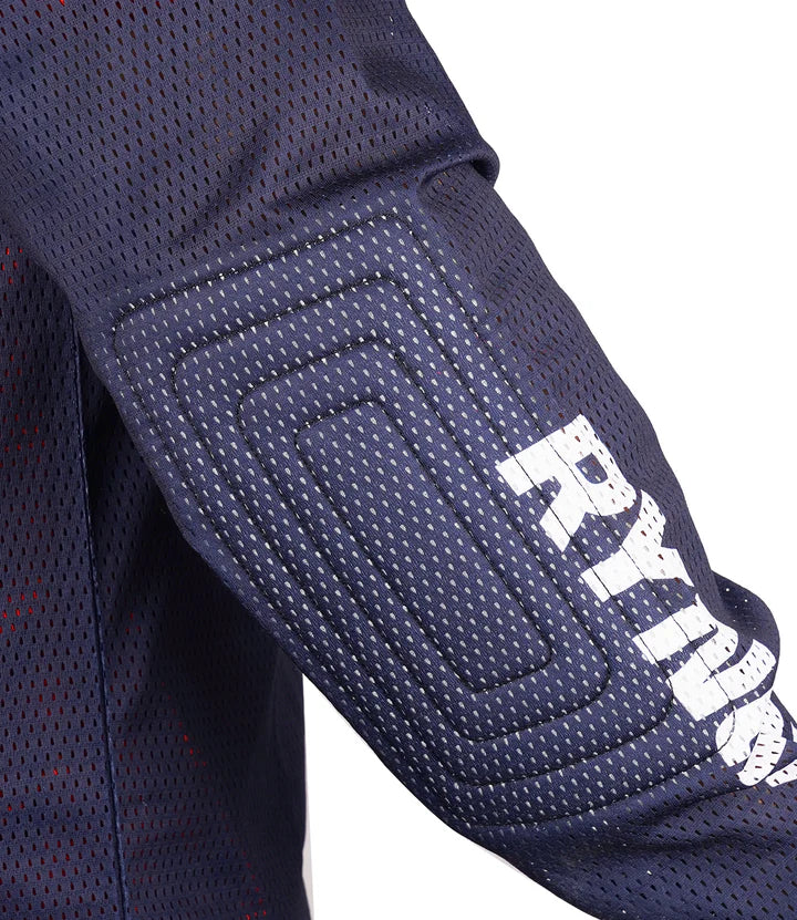 RYNOX SWITCHBACK NEO OFFROAD JERSEY - BLUE HI-VIZ GREEN