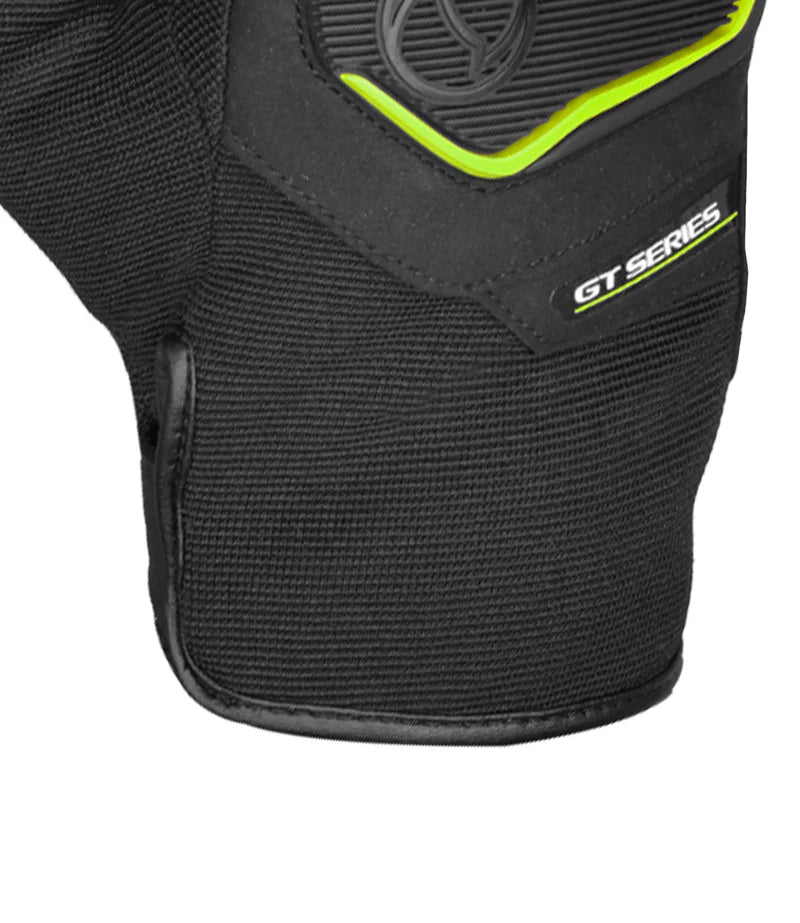 RYNOX HELIUM GT 2 GLOVES - BLACK HI-VIZ GREEN