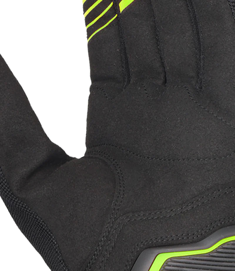 RYNOX HELIUM GT 2 GLOVES - BLACK HI-VIZ GREEN