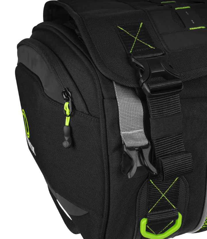 RYNOX NAVIGATOR TAIL BAG 50L - BLACK HI-VIZ GREEN