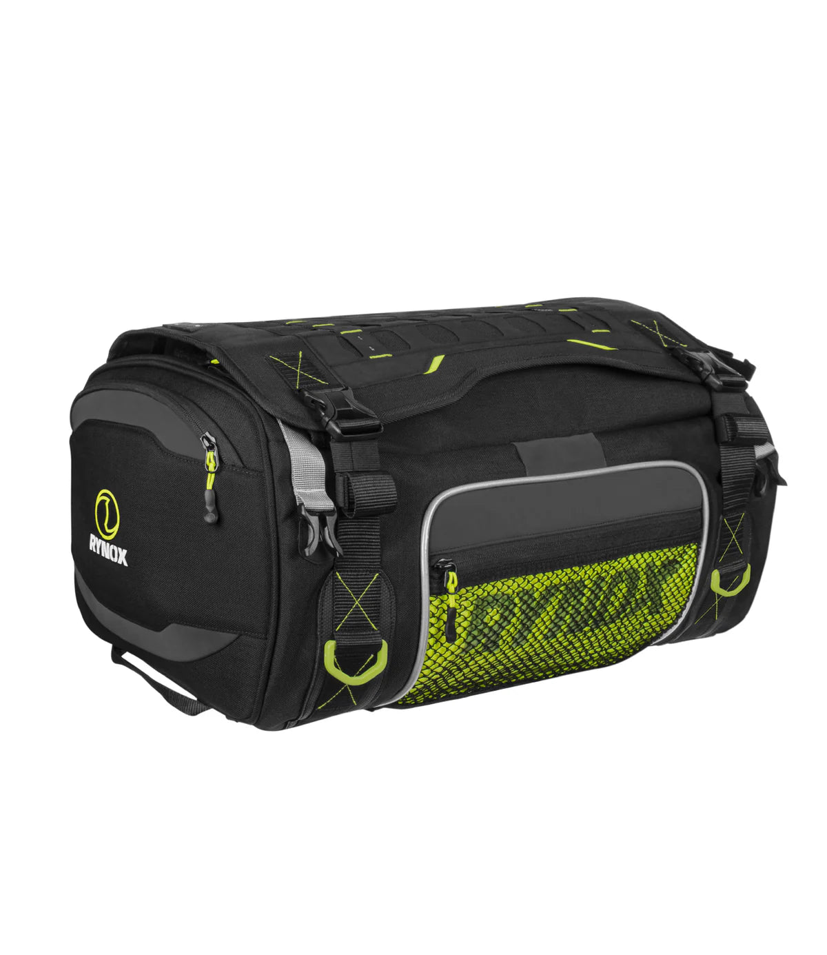 RYNOX NAVIGATOR TAIL BAG 50L - BLACK HI-VIZ GREEN
