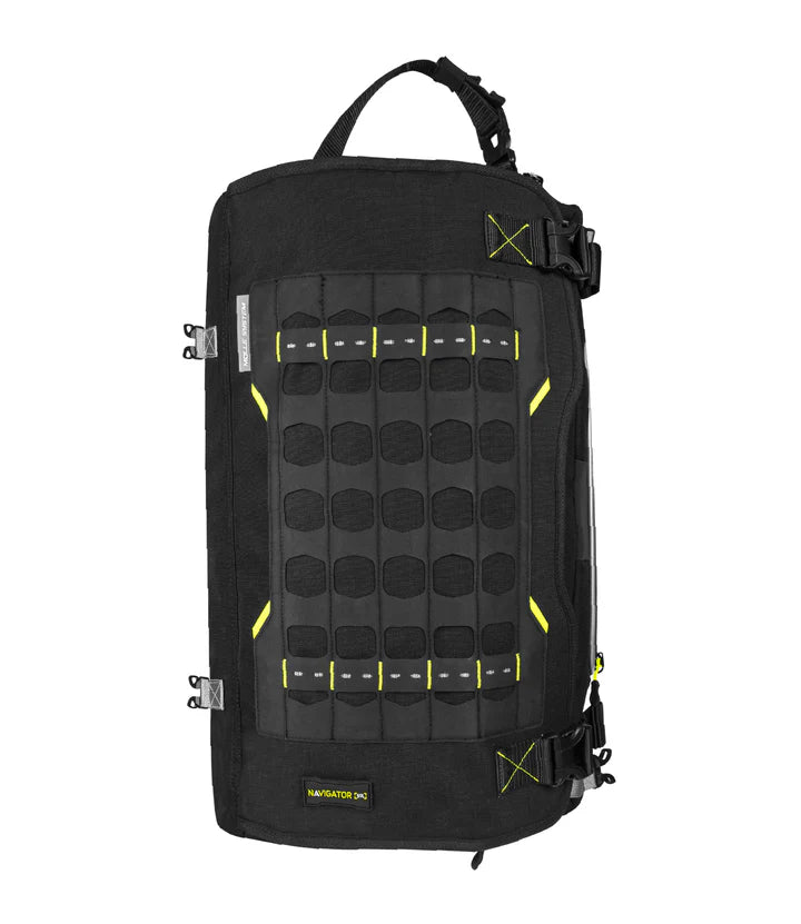 RYNOX NAVIGATOR TAIL BAG 50L - BLACK HI-VIZ GREEN