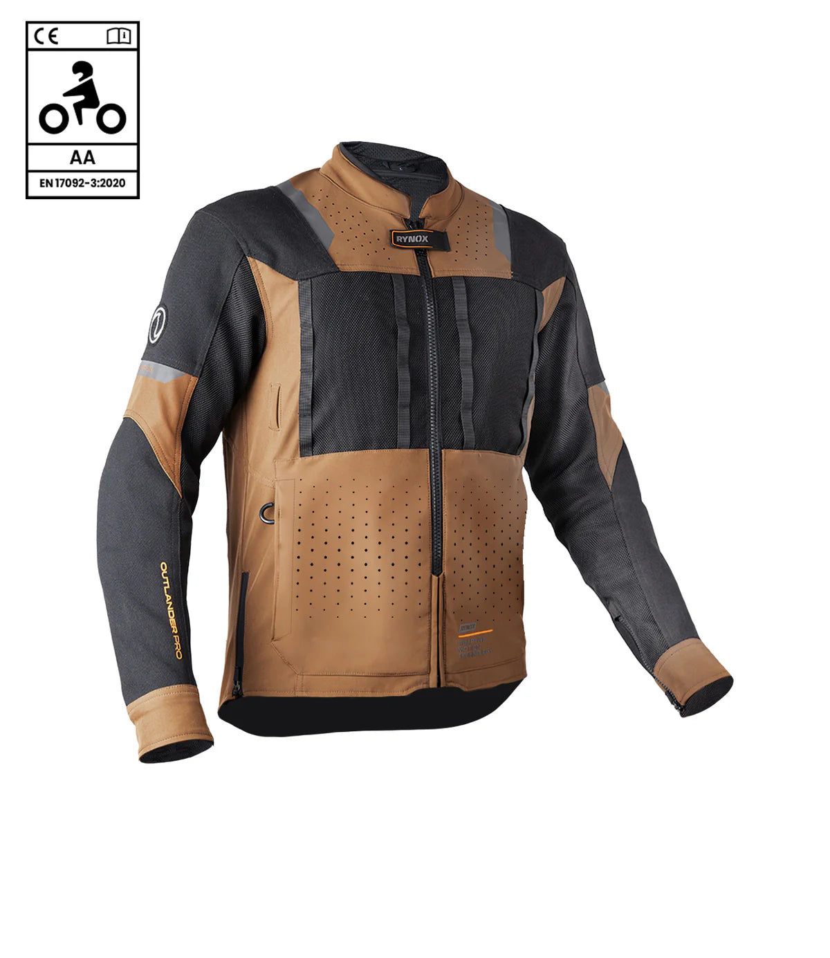 RYNOX OUTLANDER PRO JACKET - BLACK BROWN