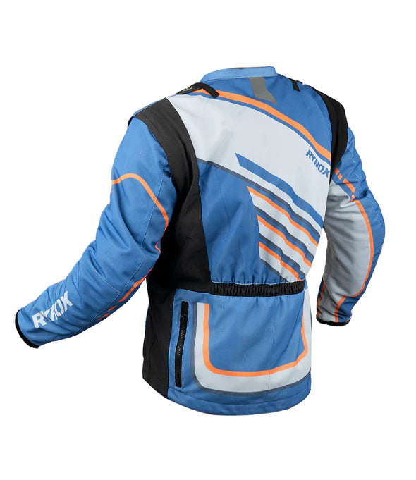 RYNOX DUNE NEO TRAIL OFFROAD JACKET - BLUE ORANGE