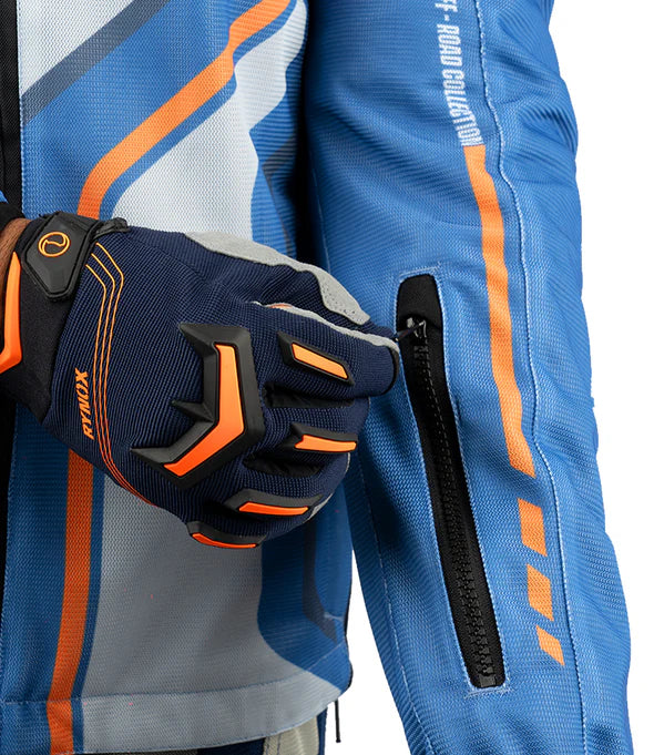RYNOX DUNE NEO TRAIL OFFROAD JACKET - BLUE ORANGE
