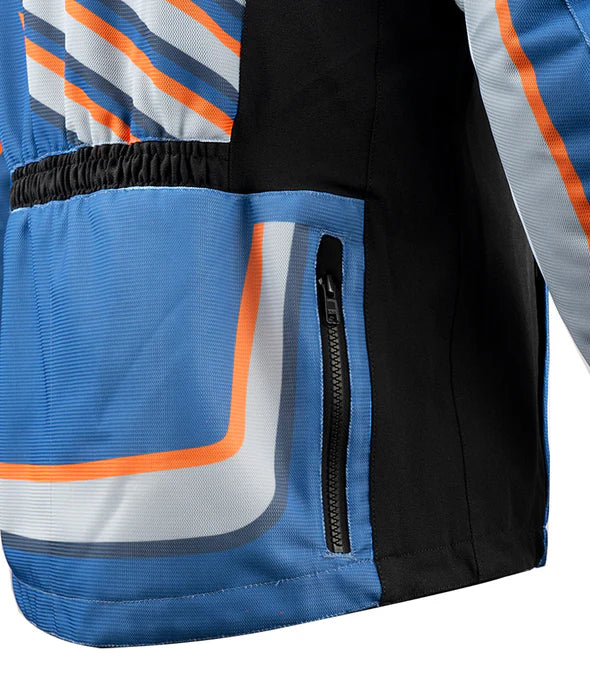 RYNOX DUNE NEO TRAIL OFFROAD JACKET - BLUE ORANGE