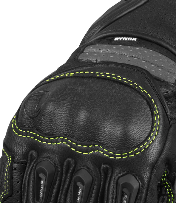 RYNOX STORM EVO 3 GLOVES - HI-VIZ GREEN BLACK