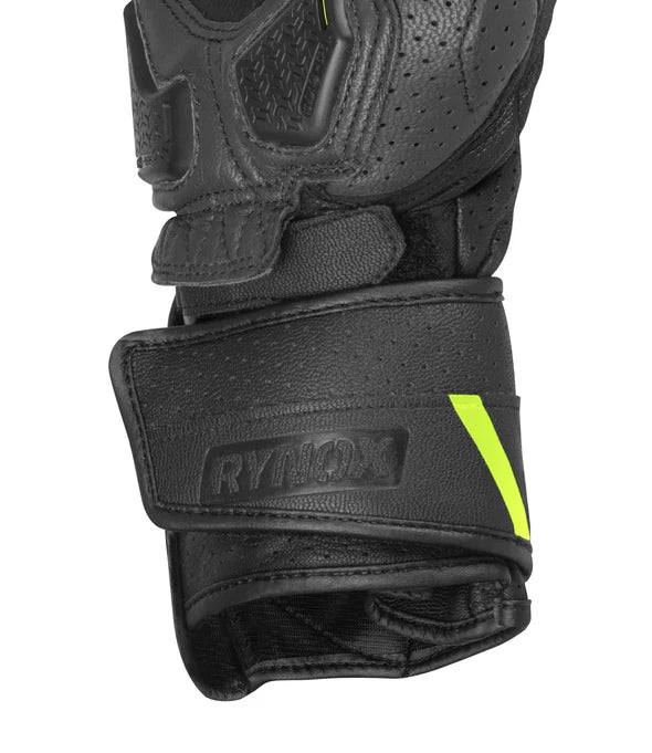 RYNOX STORM EVO 3 GLOVES - HI-VIZ GREEN BLACK