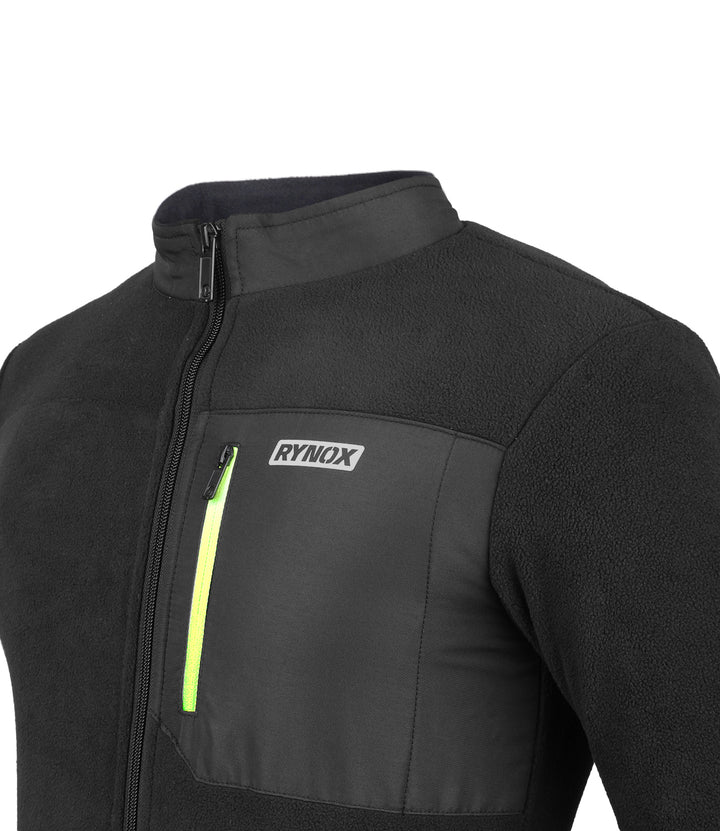 RYNOX SWARM 2 FLEECE WINTER JACKET - BLACK