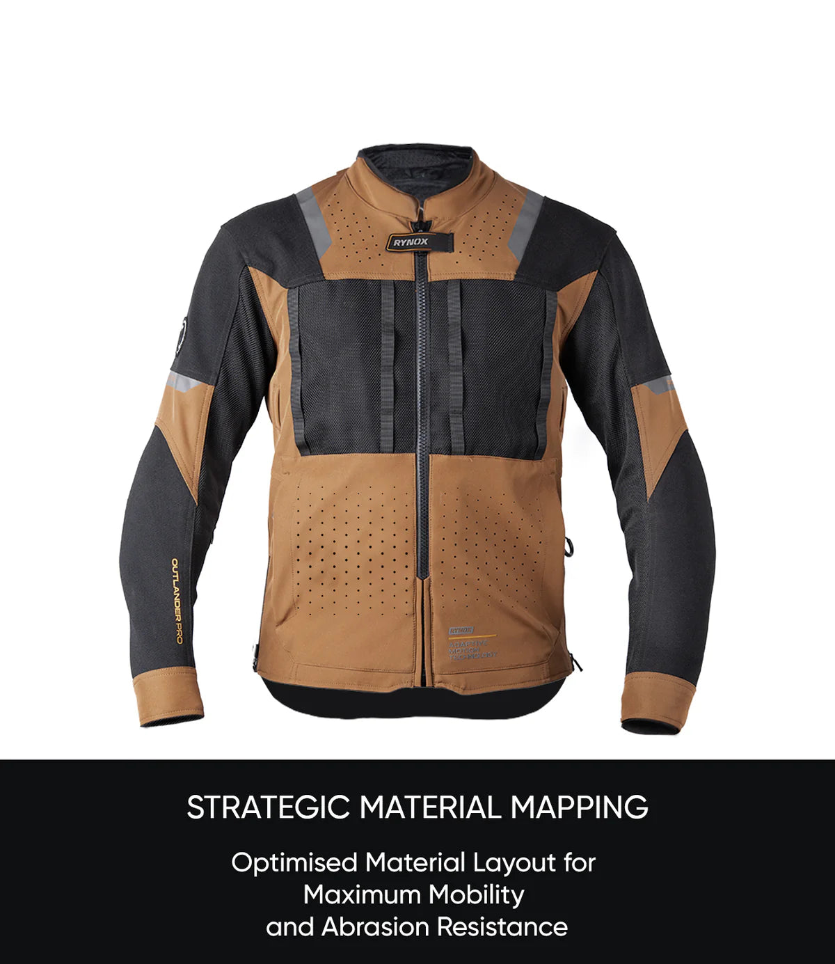 RYNOX OUTLANDER PRO JACKET - BLACK BROWN