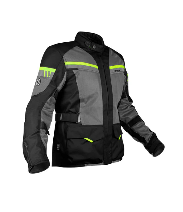 RYNOX STEALTH AIR PRO JACKET - BLACK HI-VIZ GREEN
