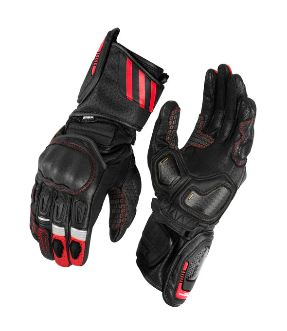 RYNOX STORM EVO 3 GLOVES - RED BLACK