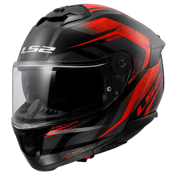 LS2 FF320 STREAM HELMET - FURY BLACK RED 06