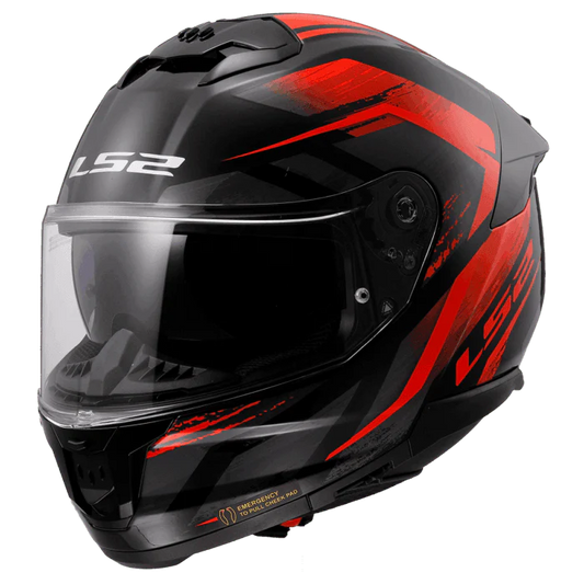 LS2 FF320 STREAM HELMET - FURY BLACK RED 06